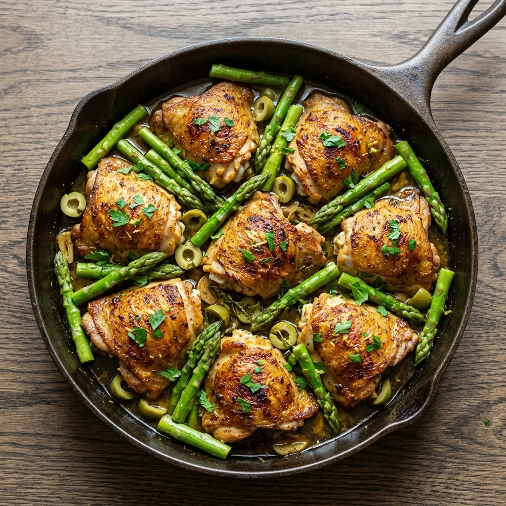 Lemon Chicken with Asparagus and Olives