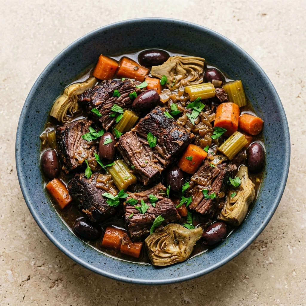 Mediterranean Pot Roast with Olives