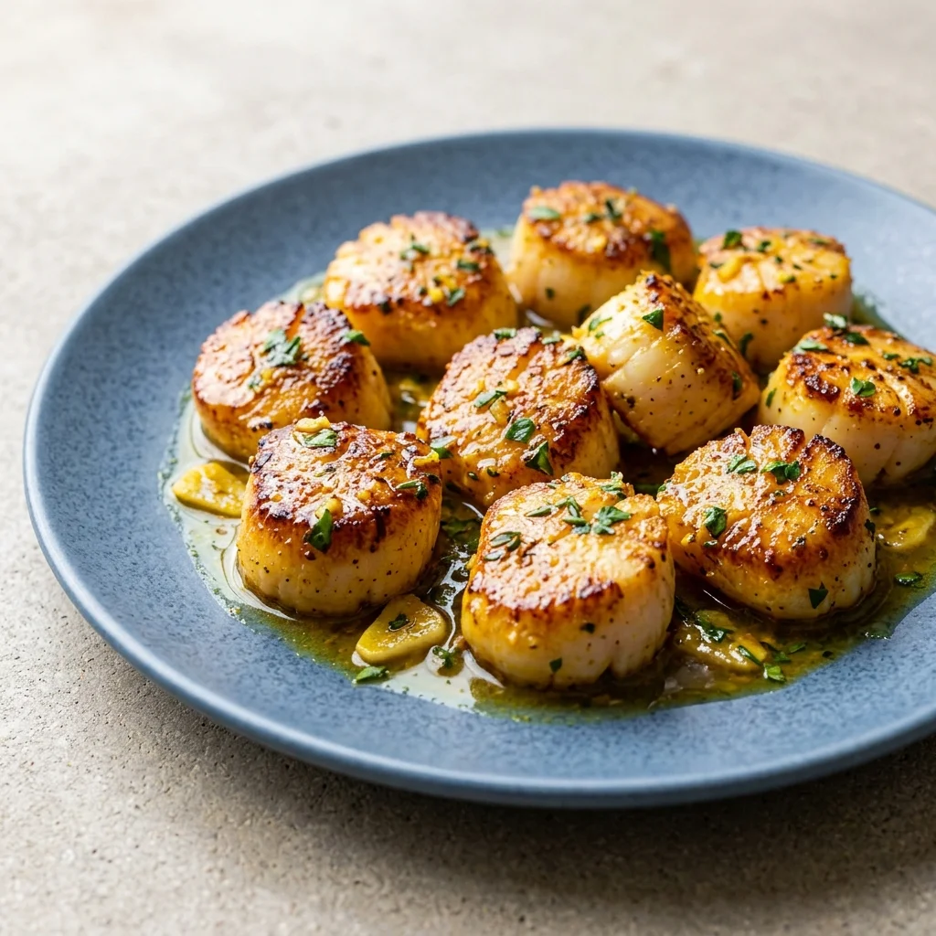 Pan-Seared Scallops with Lemon