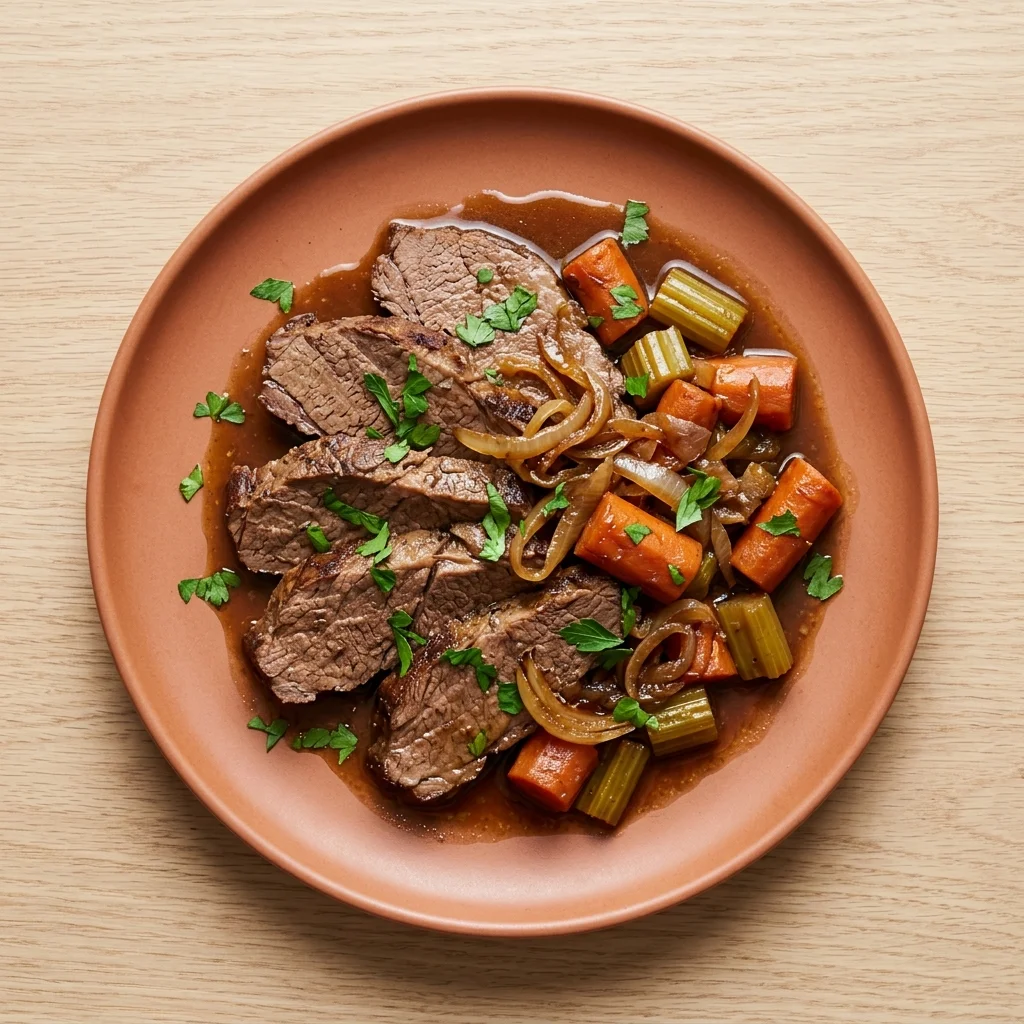 Crockpot Herb-Braised Beef Brisket