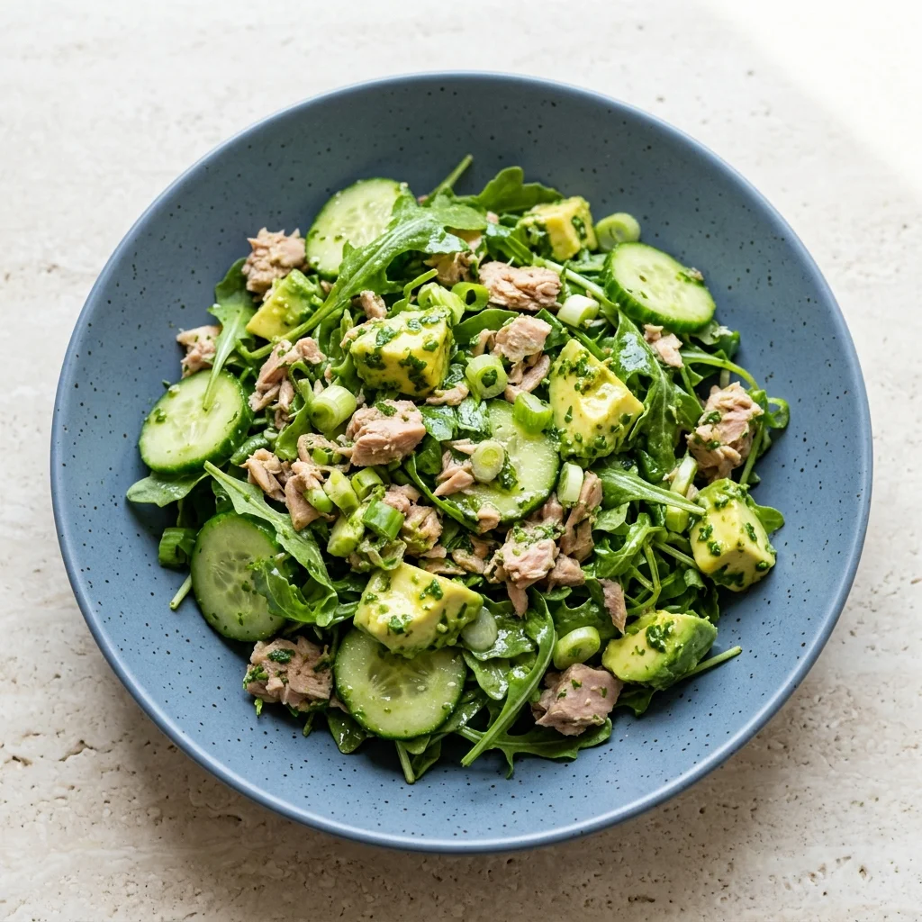 Basil-Herb Tuna & Avocado Salad
