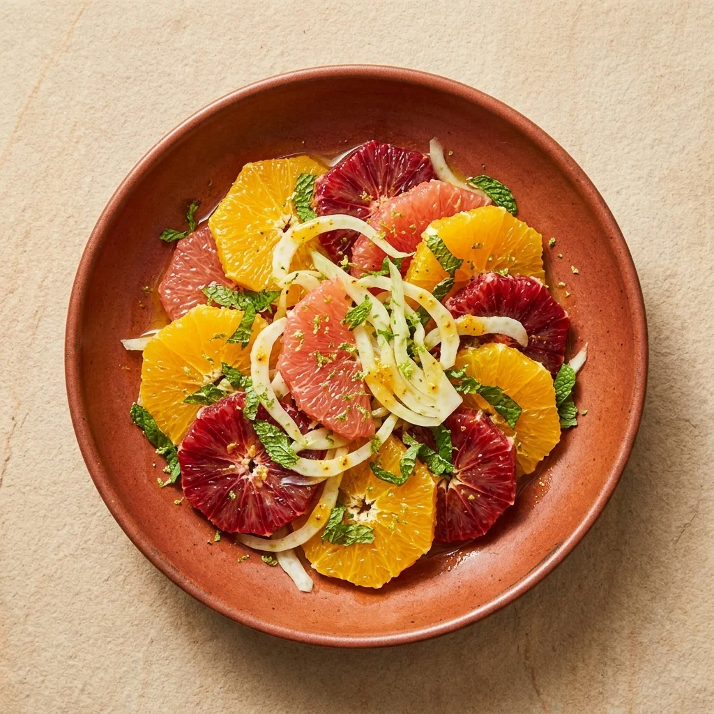 Citrus Fruit Salad with Honey-Ginger Dressing