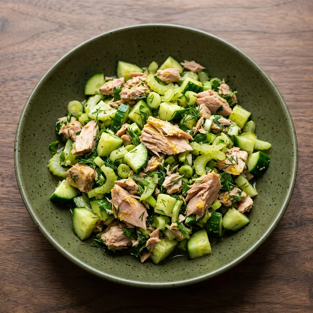 Tuna Salad with Cucumber and Dill
