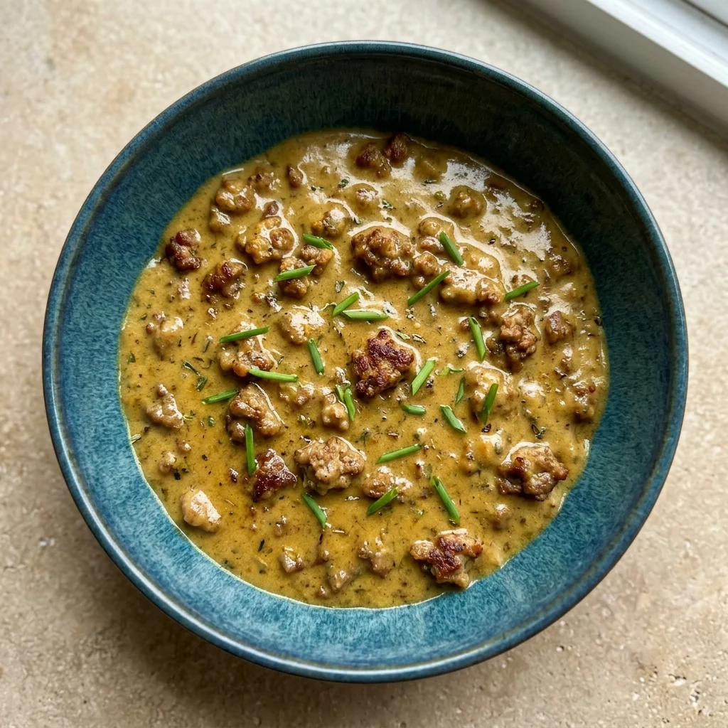 Coconut Cream Sausage Gravy