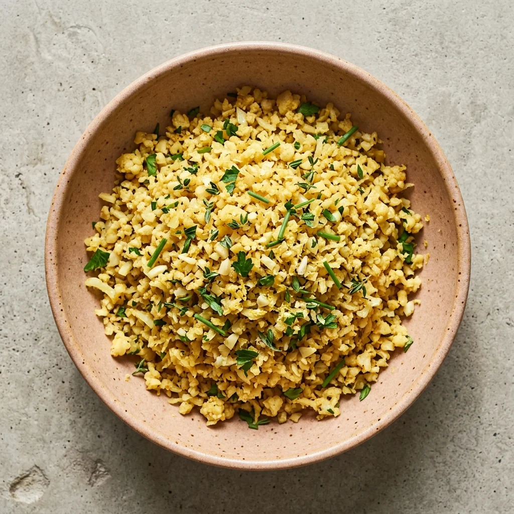 Garlic Herb Cauliflower Rice