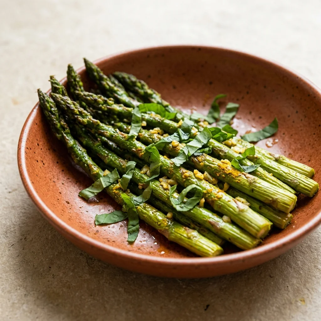 Basil & Garlic Roasted Asparagus