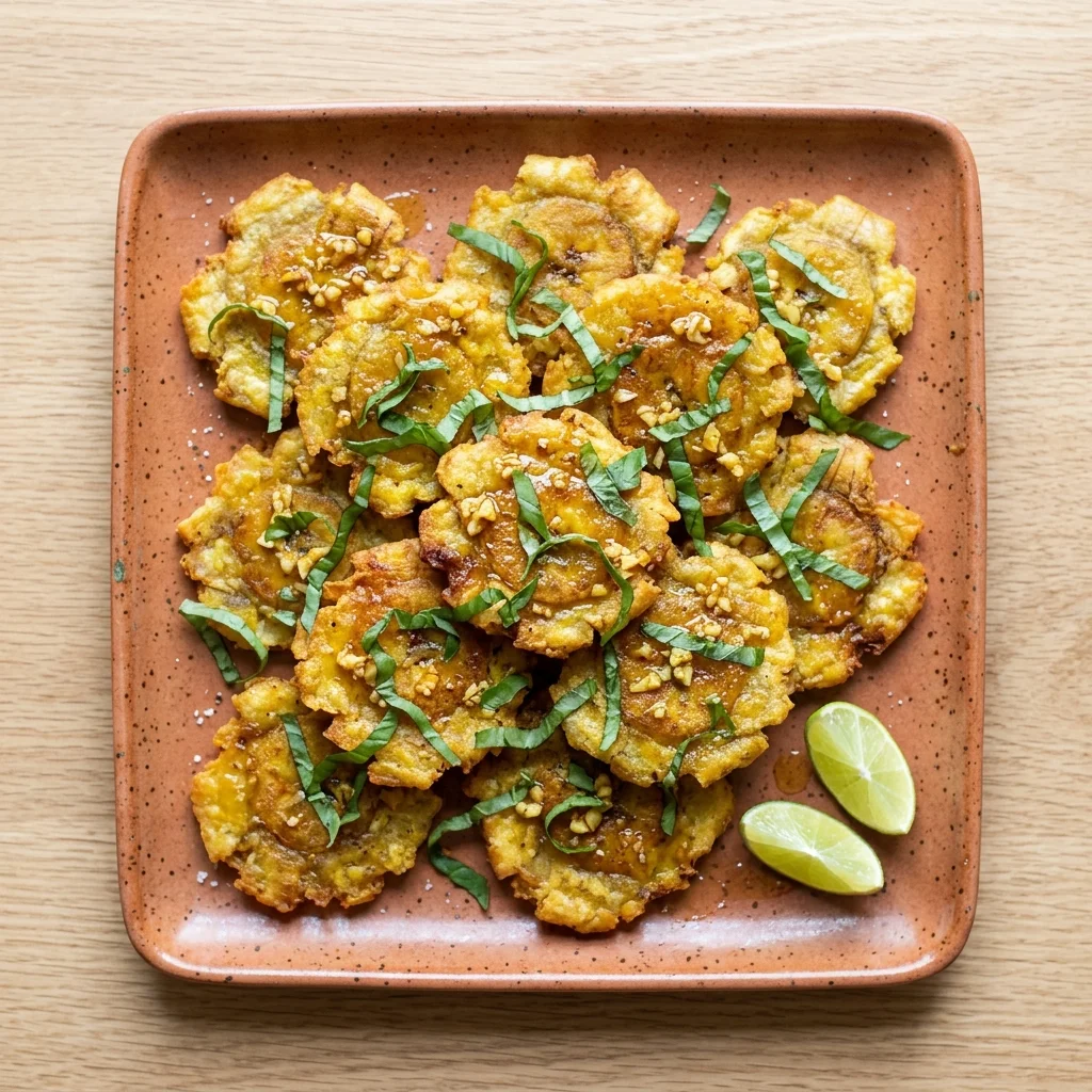 Basil Tostones