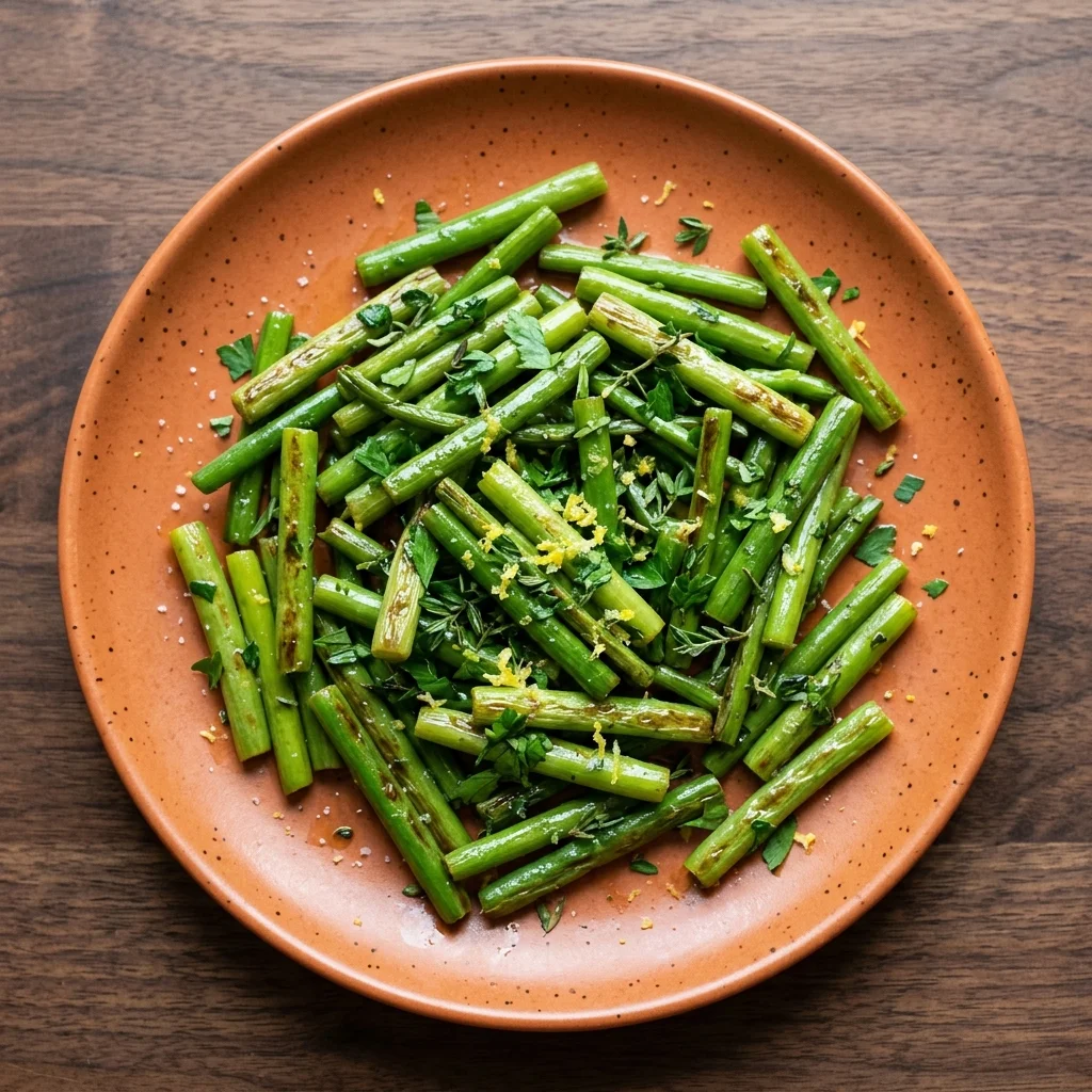 Garlic-Herb Sautéed Garlic Scapes