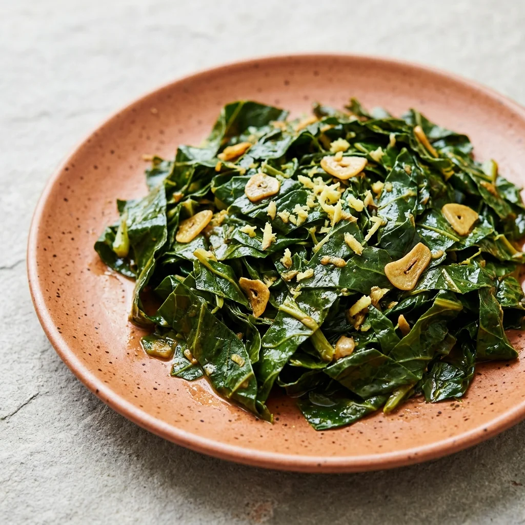 Ginger Sautéed Collard Greens