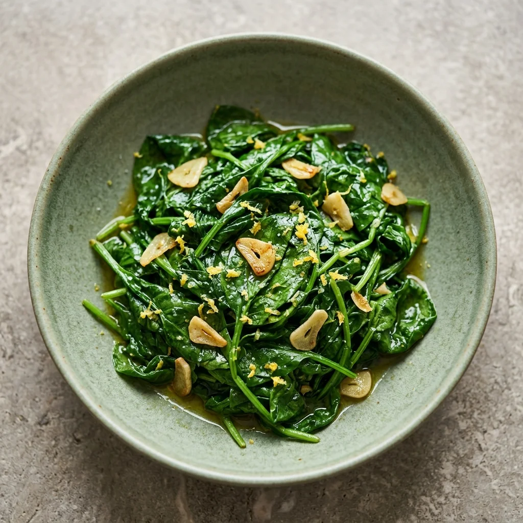 Lemon Sautéed Spinach