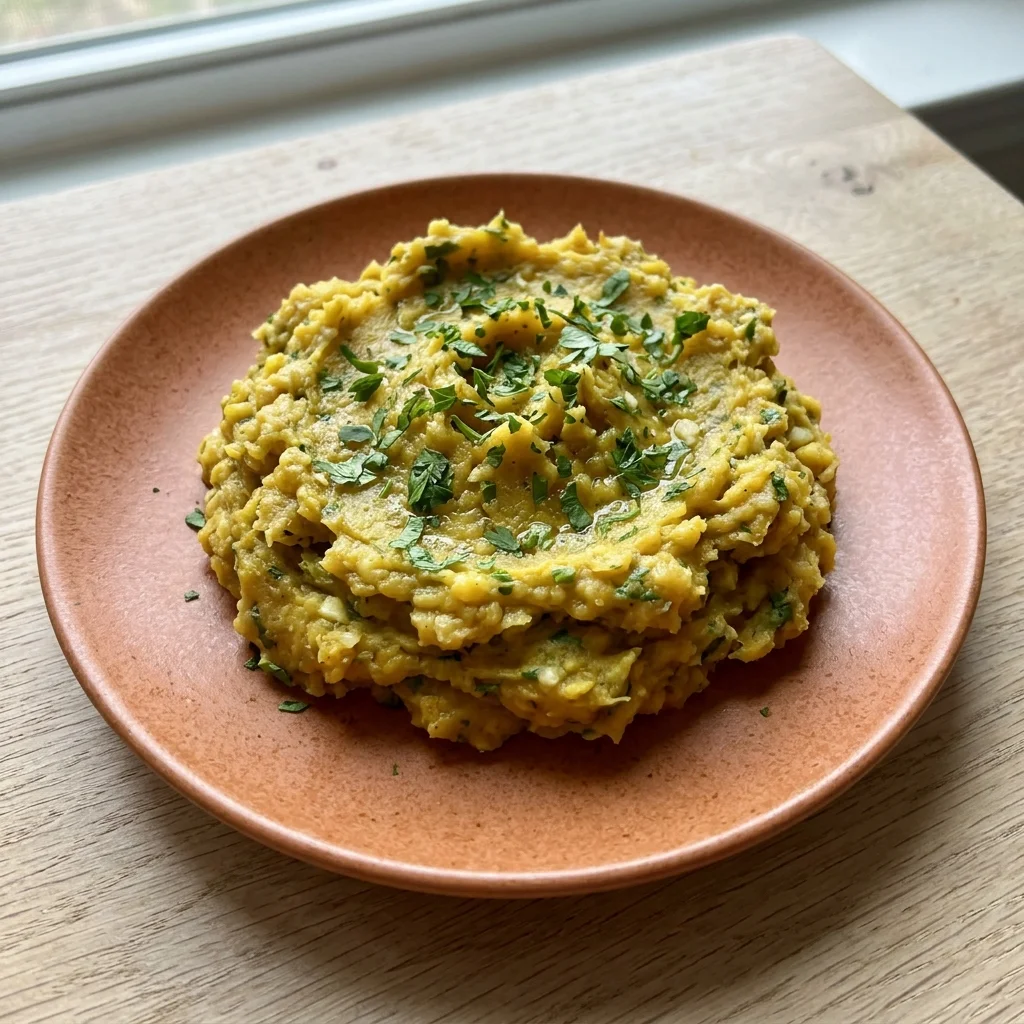 Garlic & Herb Mashed Plantains