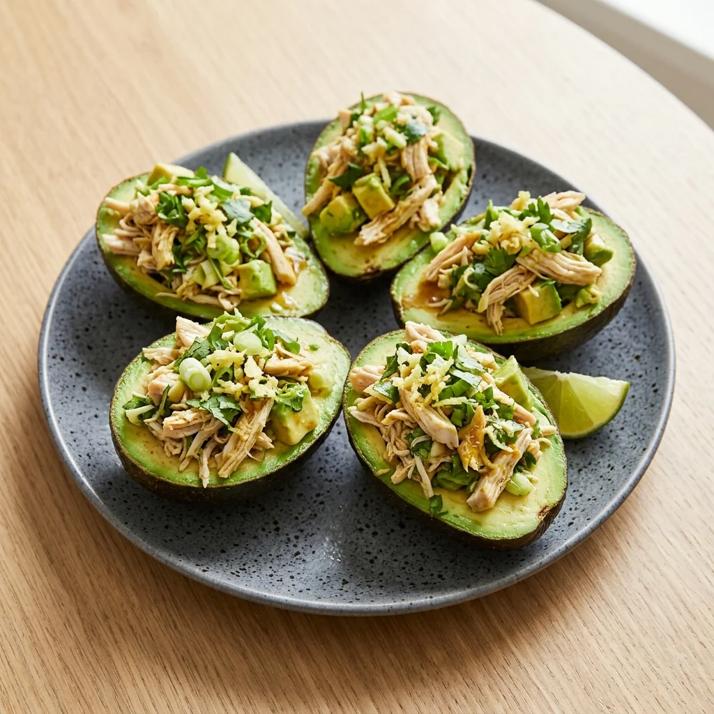 Ginger & Coconut Aminos Avocado Boats