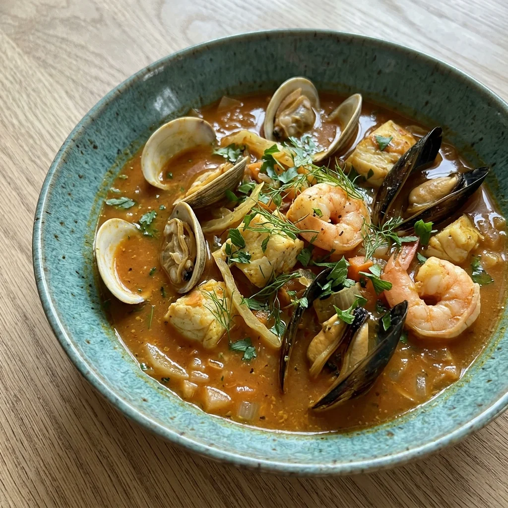 Seafood Cioppino with Fennel & Herbs