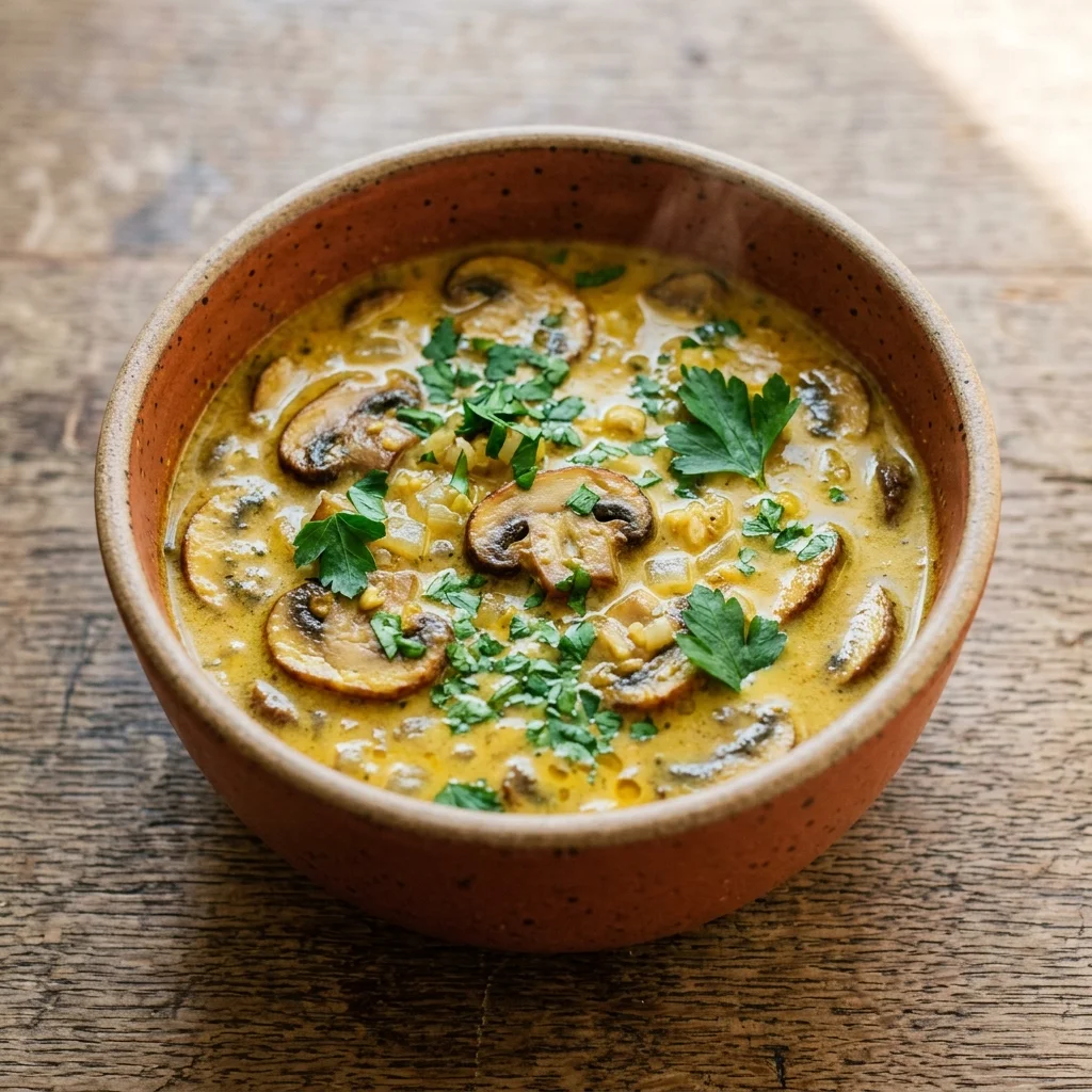 Ginger-Turmeric Mushroom Soup