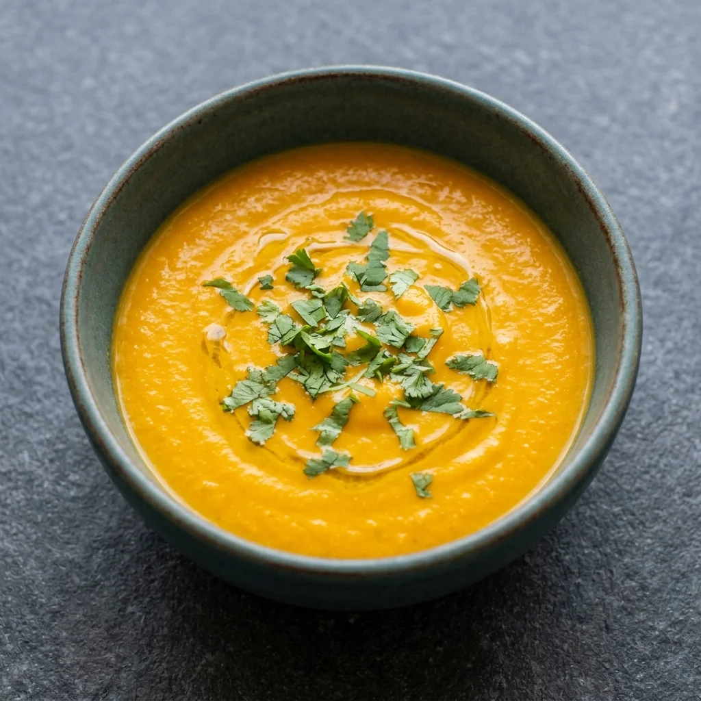 Roasted Garlic Carrot Ginger Soup