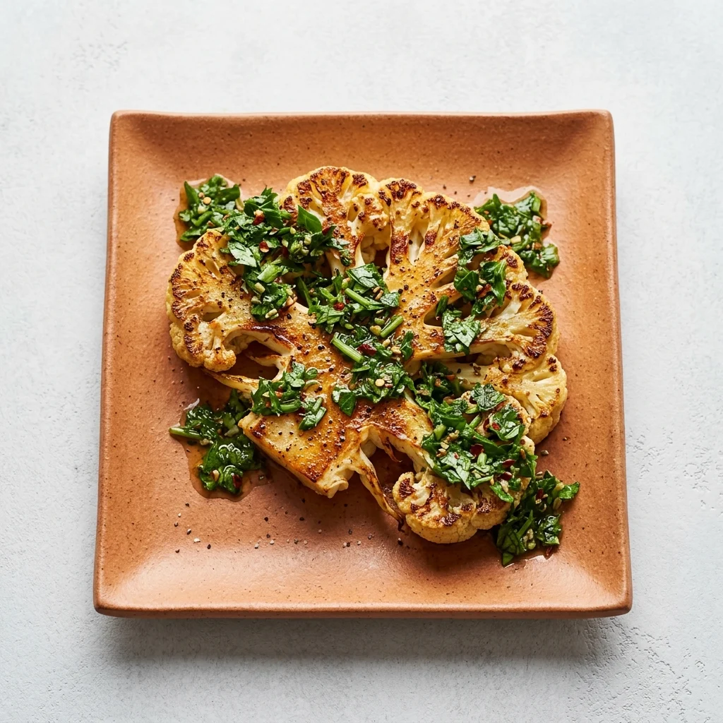 Chimichurri Cauliflower Steaks