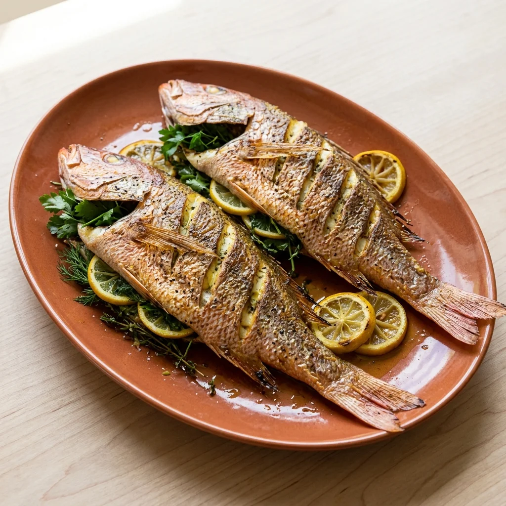 Herb-Stuffed Whole Snapper