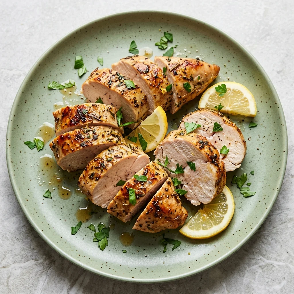 Lemon Garlic Herb-Roasted Turkey Tenderloin