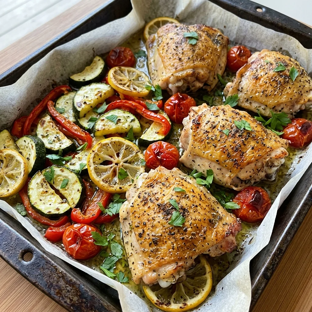 Sheet Pan Lemon Garlic Chicken