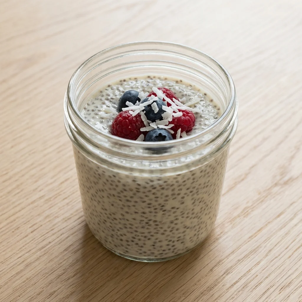 Lemon Vanilla Coconut Chia Pudding