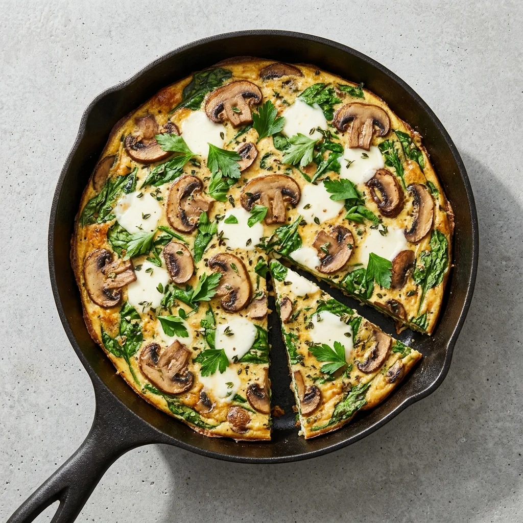 Spinach and Mushroom Frittata