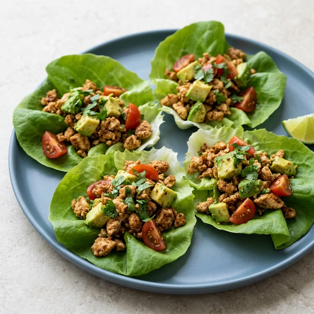 Chicken Avocado Lettuce Cups