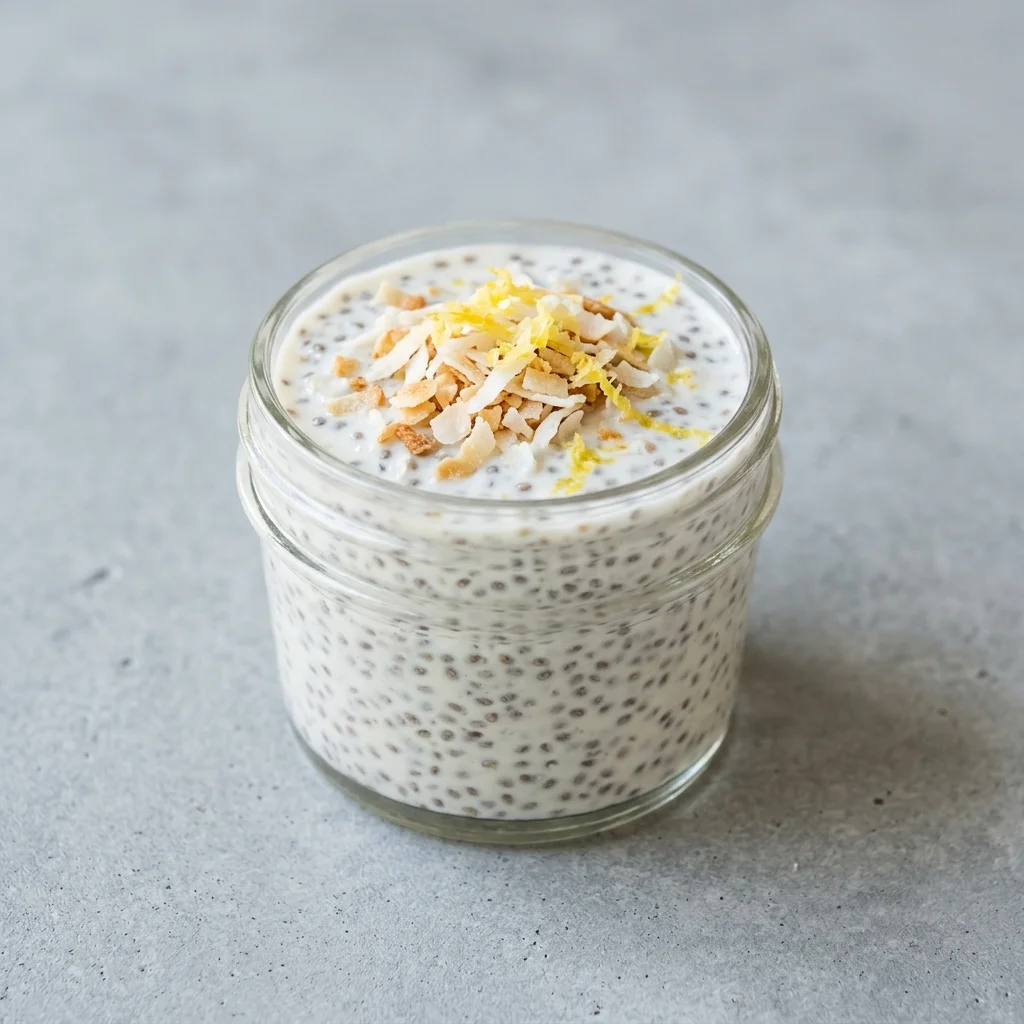 Lemon Coconut Chia Pots