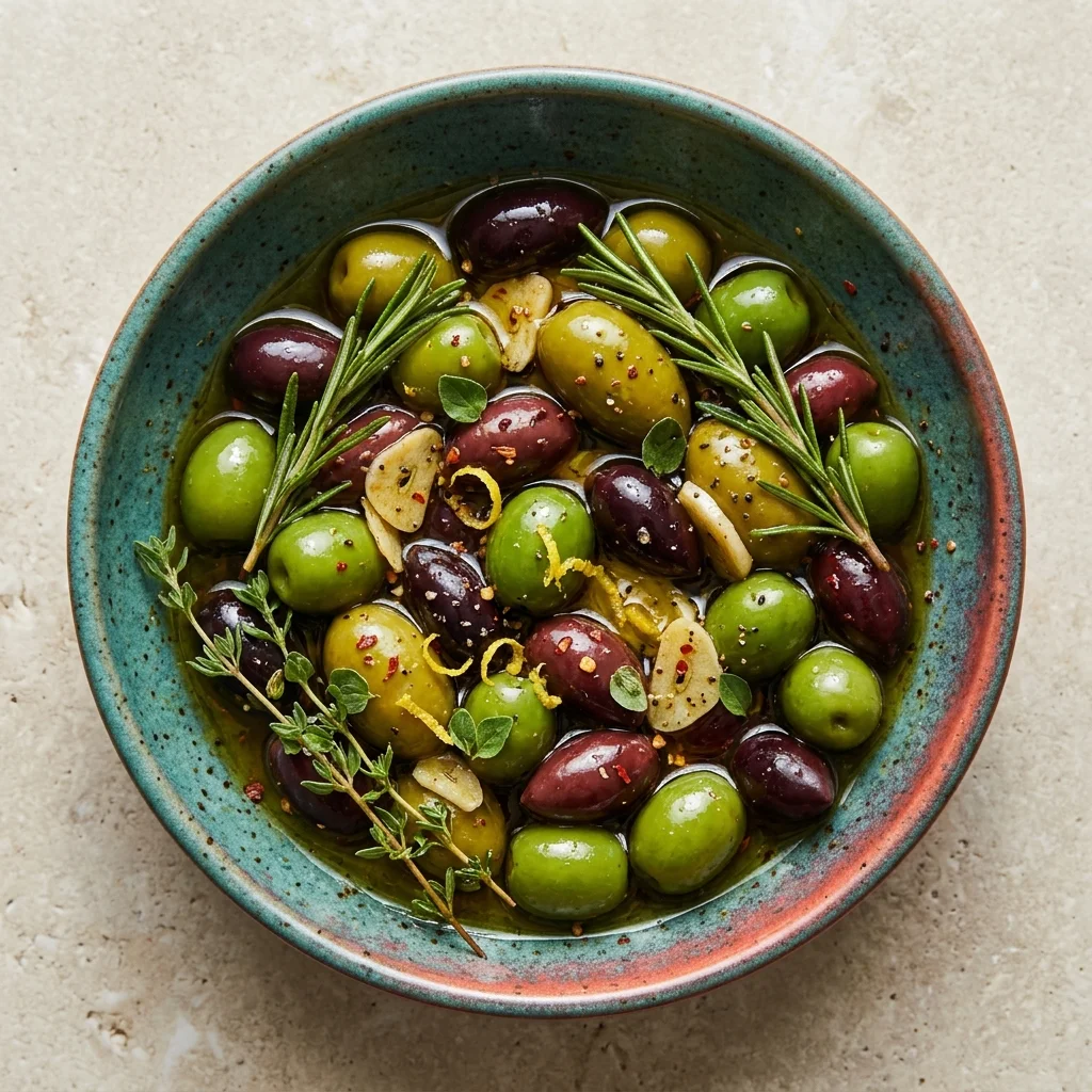 Herb-Marinated Olives