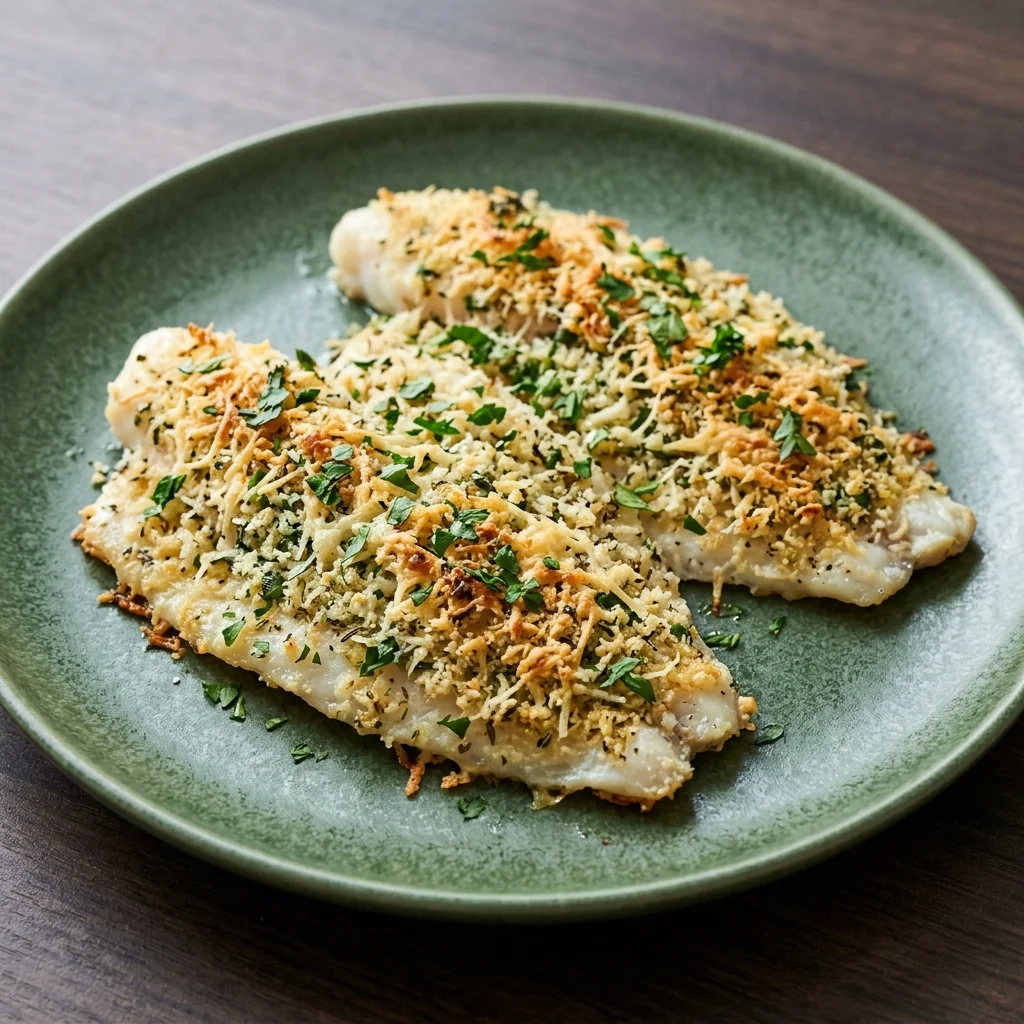 Parmesan Crusted Baked Tilapia