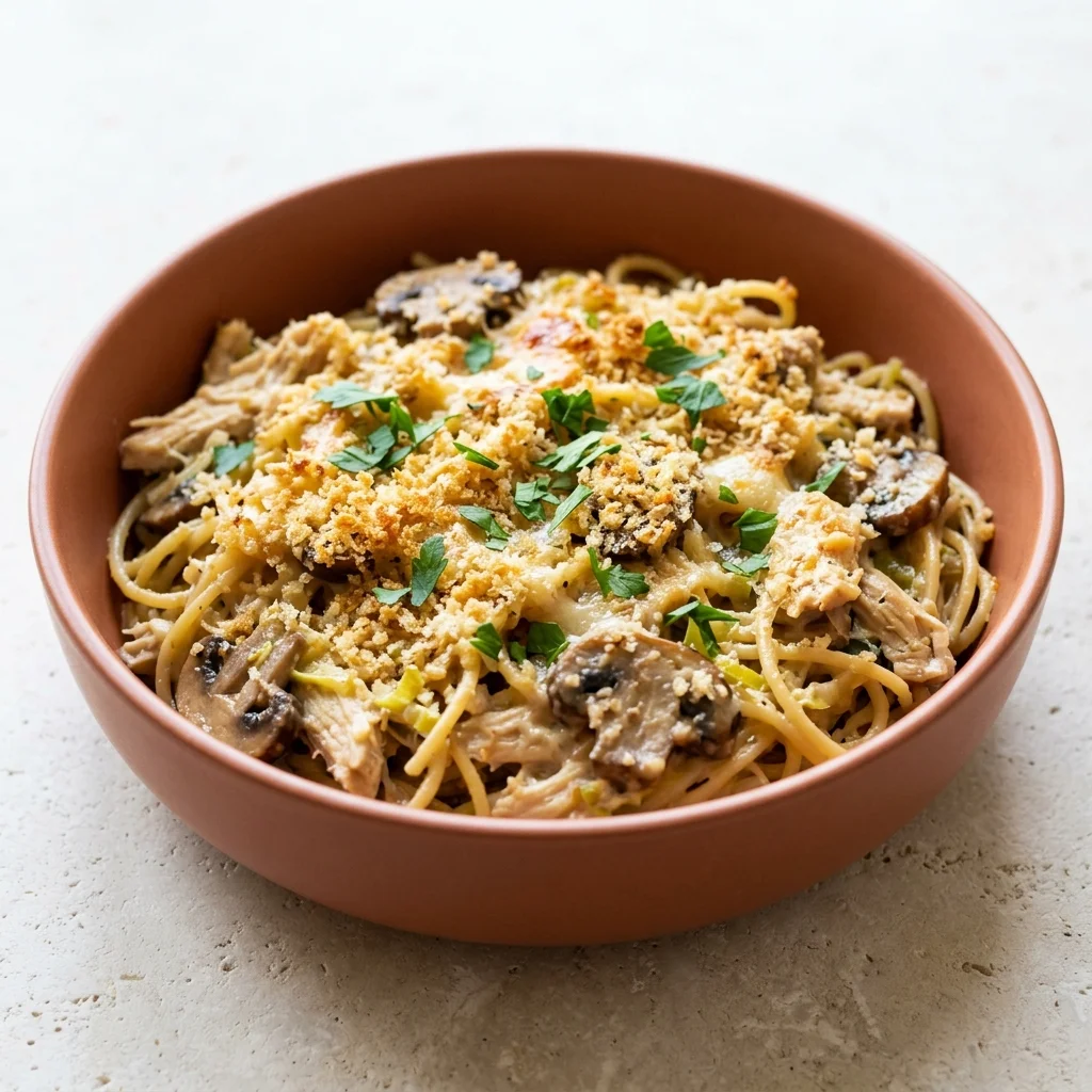 Chicken Tetrazzini with Mushrooms