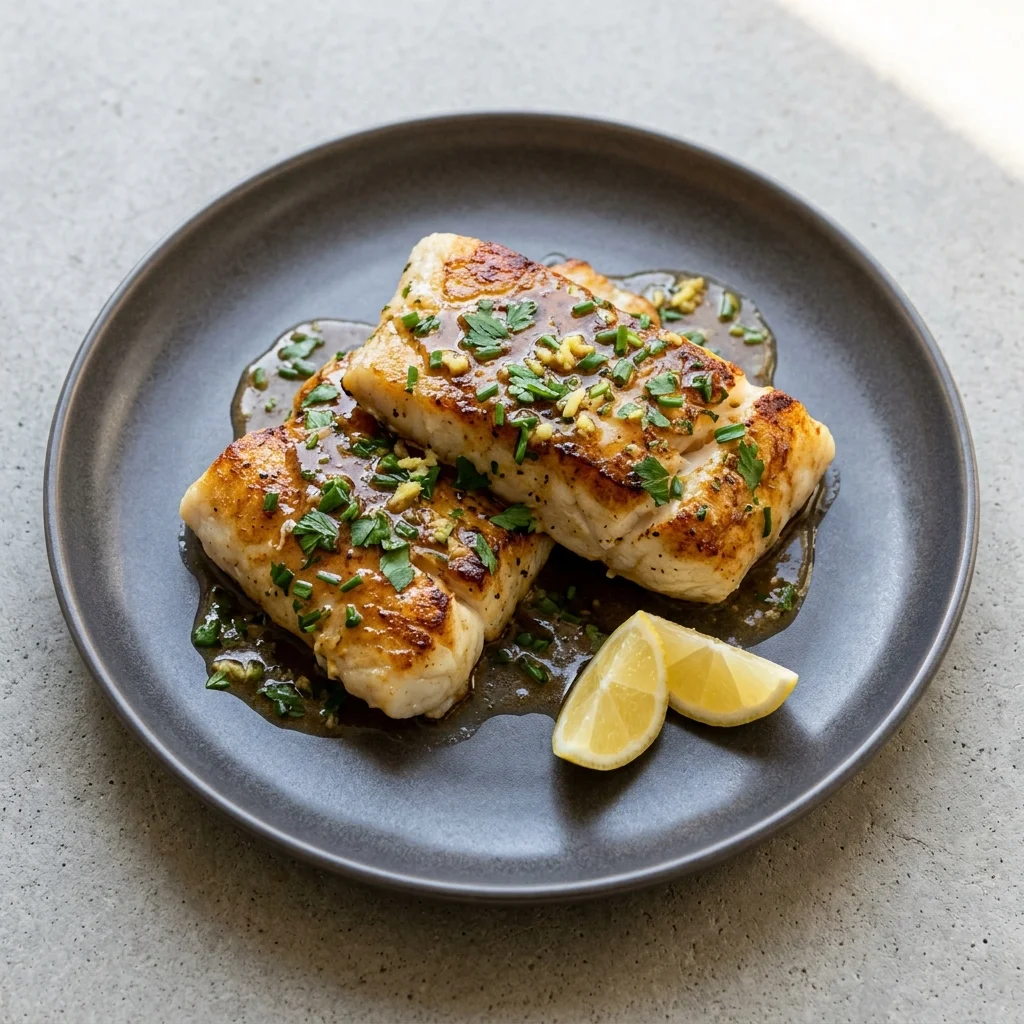 Cod with Brown Butter and Herbs