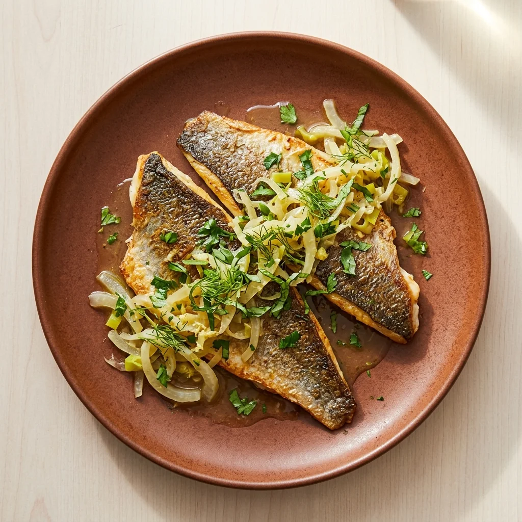 Pan-Seared Sea Bass with Herbs