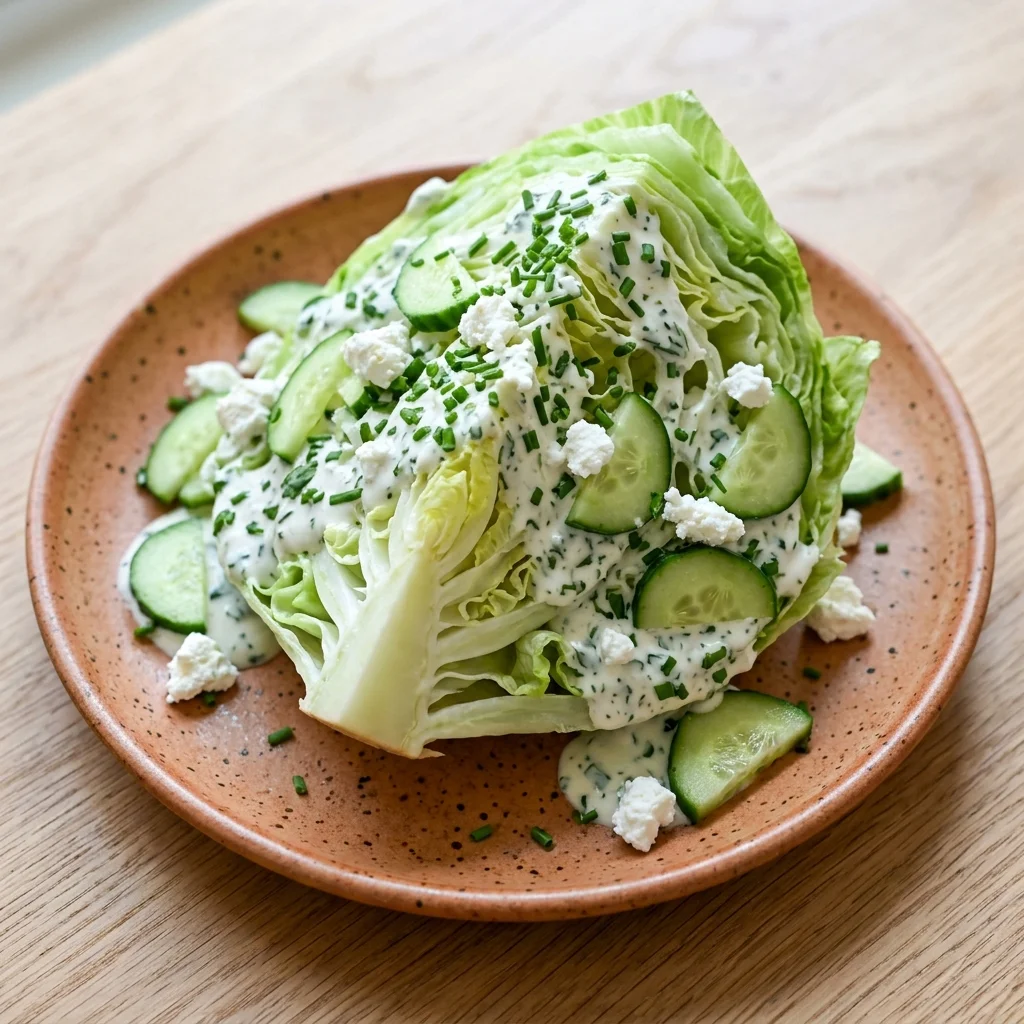Iceberg Wedge with Creamy Herb Dressing