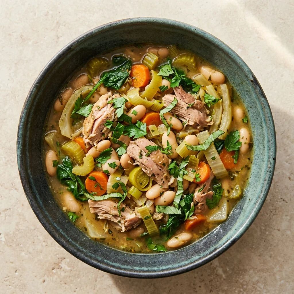 Garden Herb White Bean Chicken Stew