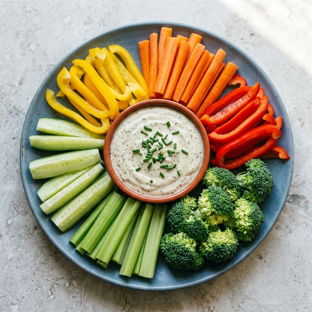 Paleo Veggie Crudité with Ranch