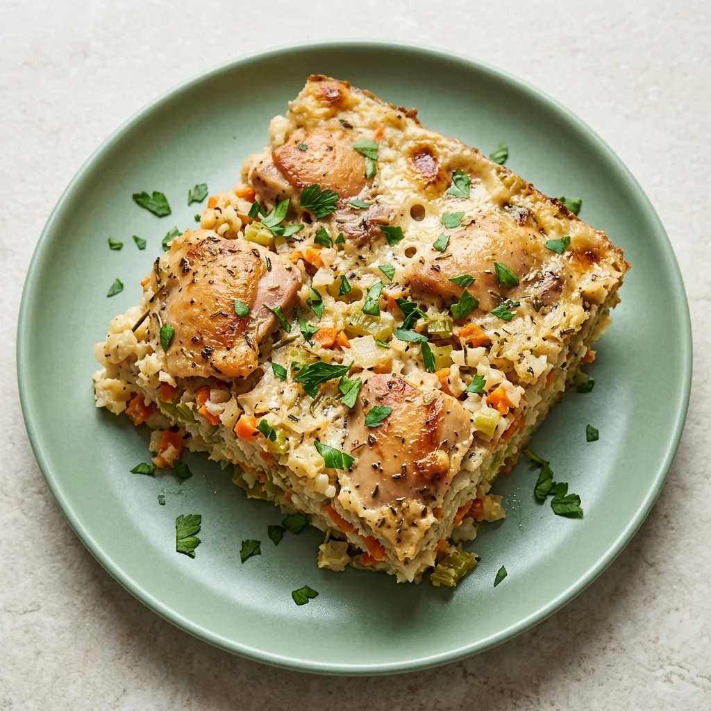 Paleo Chicken and Cauliflower Rice Casserole