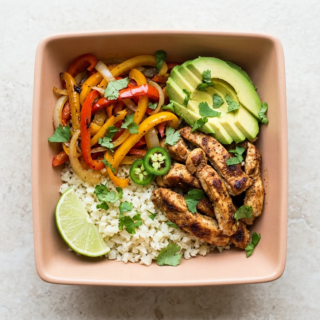 Paleo Chicken Fajita Bowls