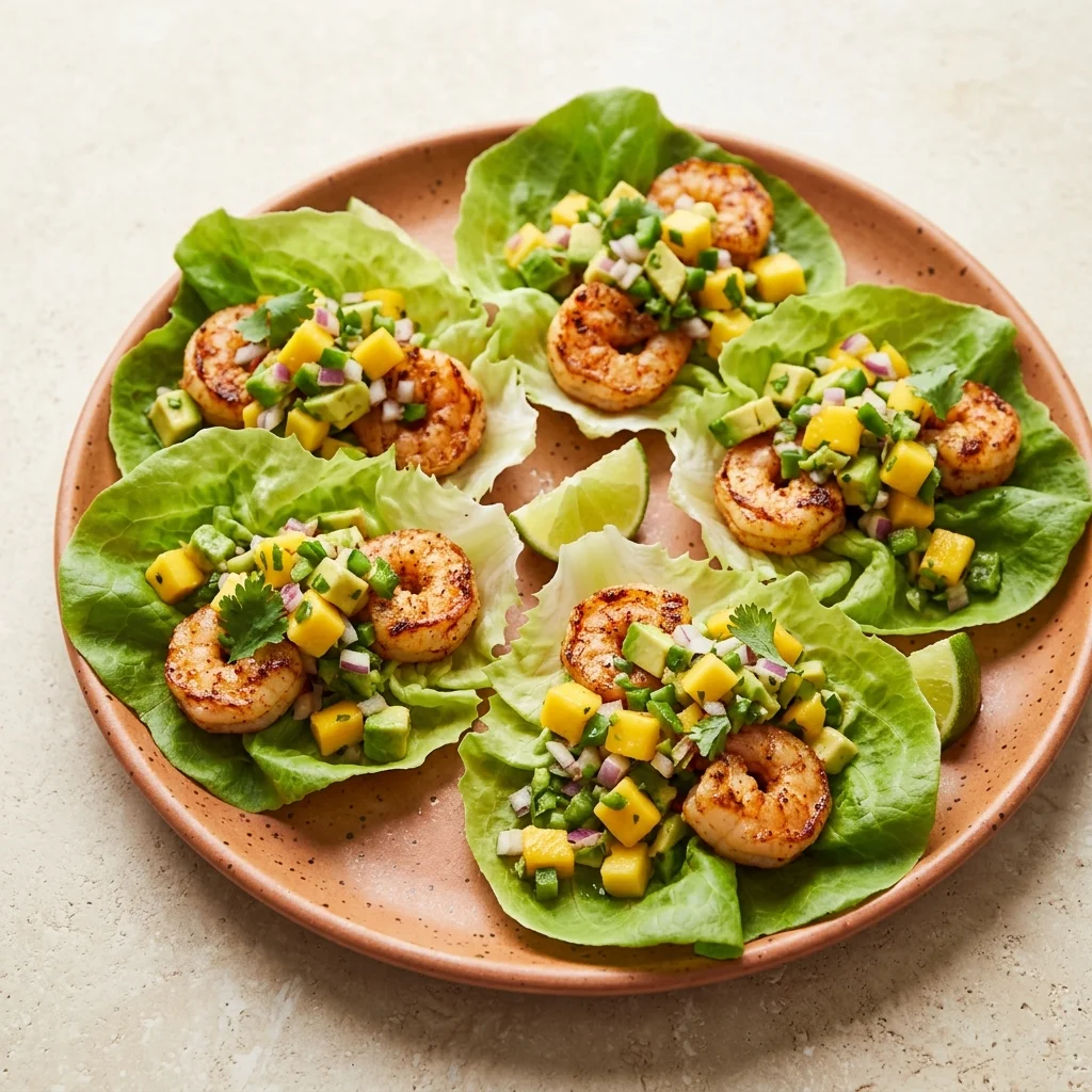 Paleo Chipotle Lime Shrimp Lettuce Tacos