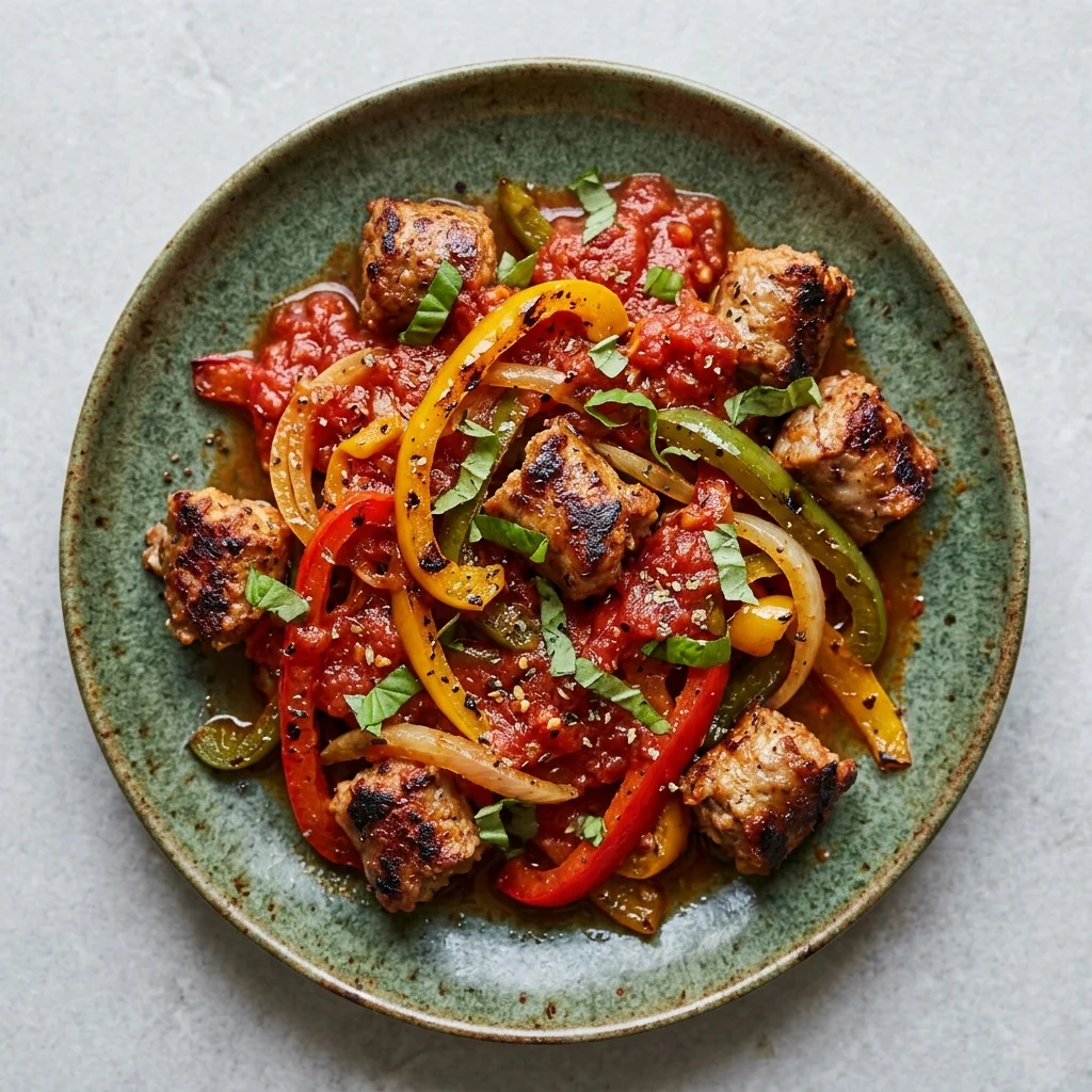 Paleo Italian Sausage & Peppers Skillet