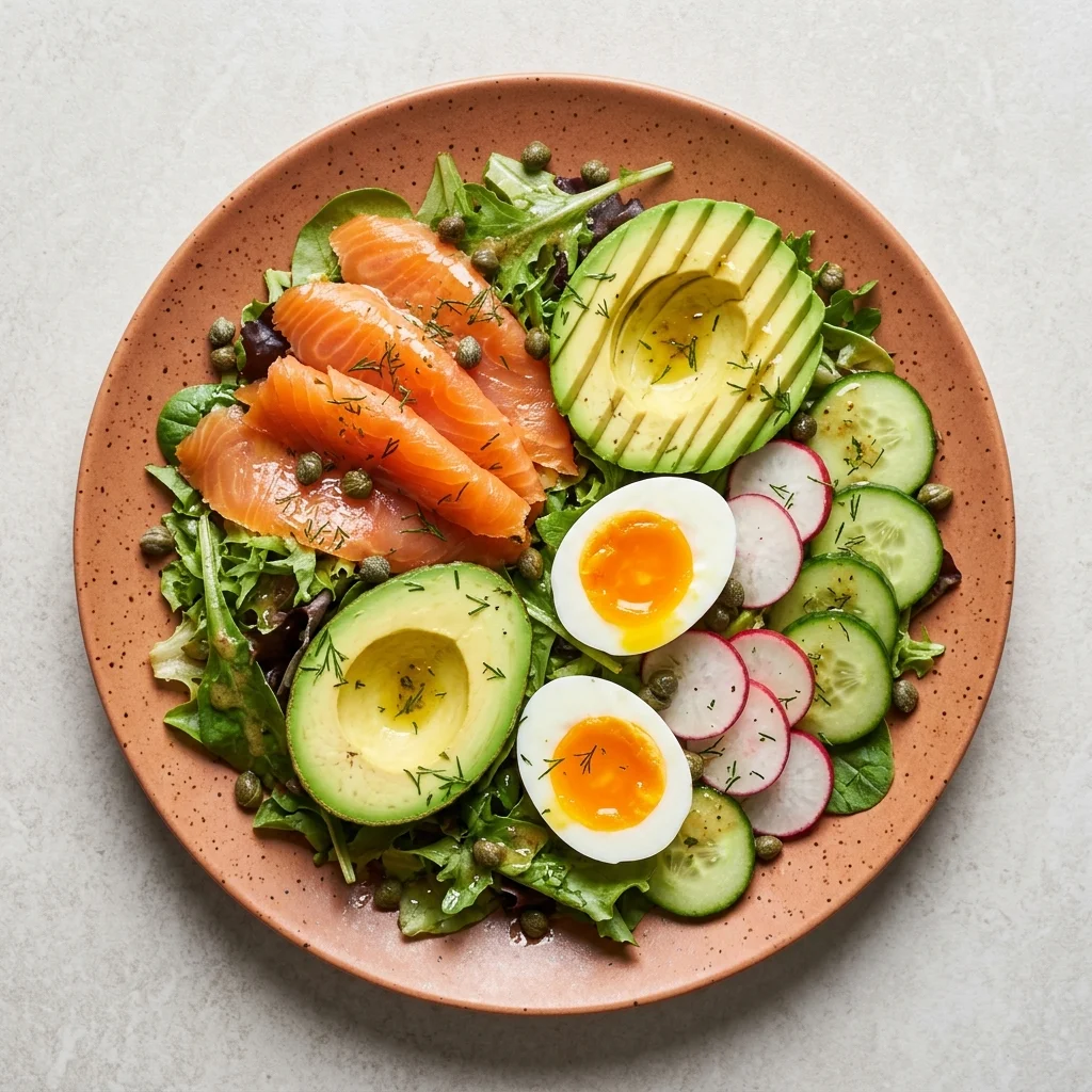 Paleo Smoked Salmon Breakfast Salad