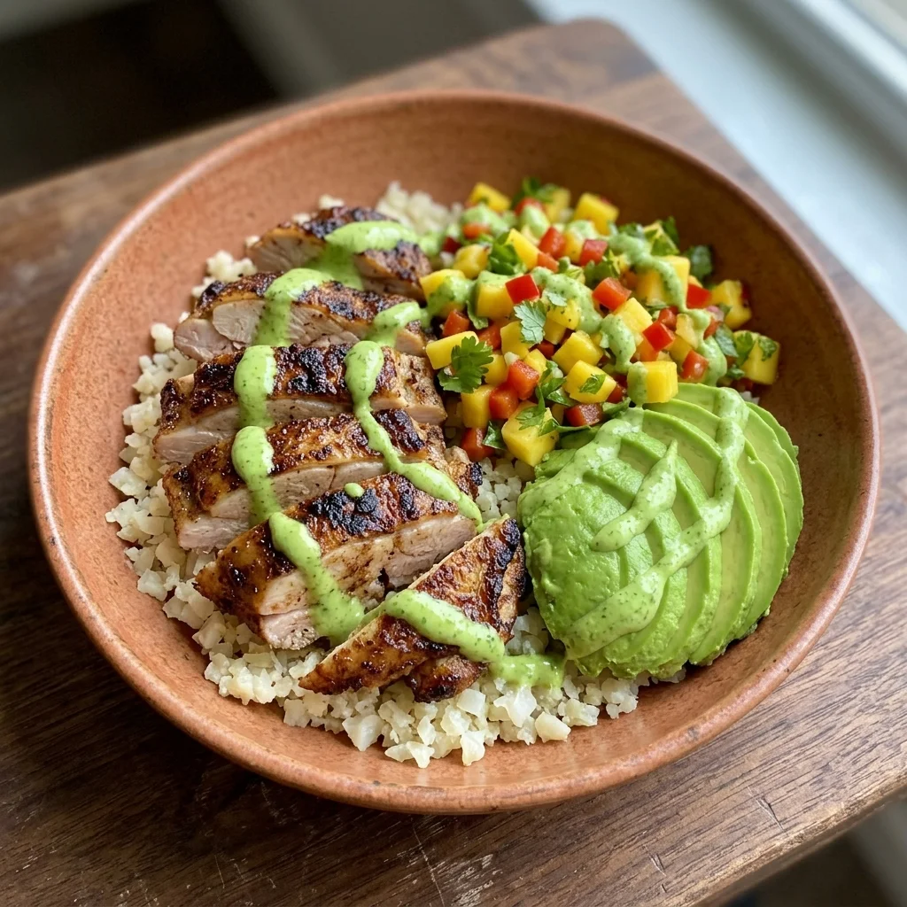 Whole30 Cilantro-Lime Jerk Chicken Bowls