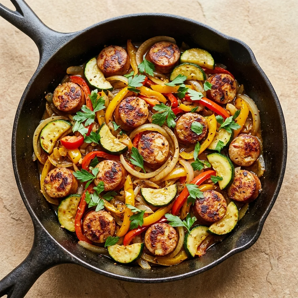 Whole30 Chicken Apple Sausage Skillet
