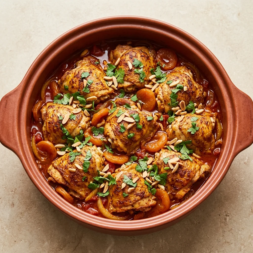 Whole30 Harissa Moroccan Chicken with Apricots