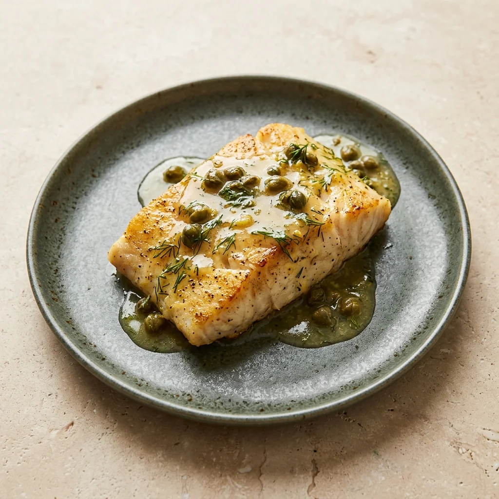 Whole30 Lemon-Dill Cod with Lemon Caper Sauce