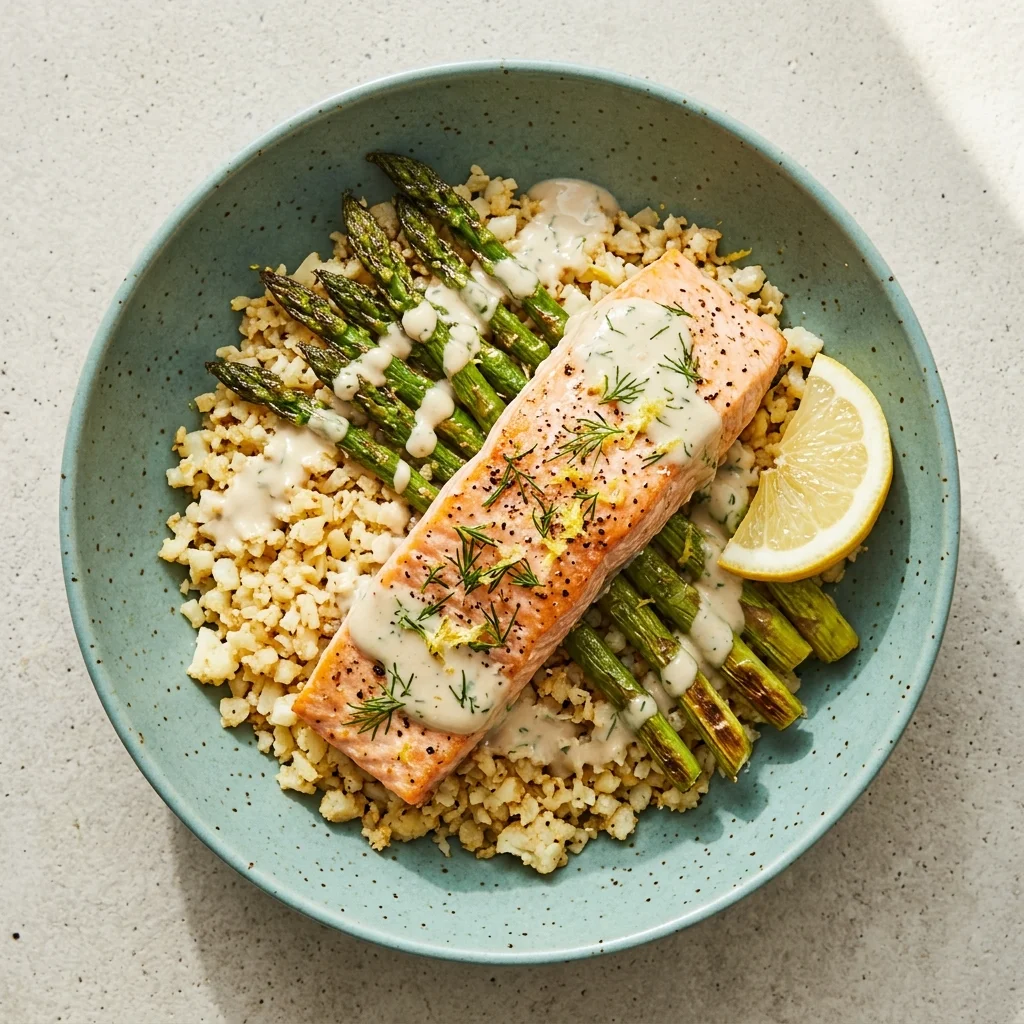 Whole30 Lemon-Dill Salmon Dinner Bowls