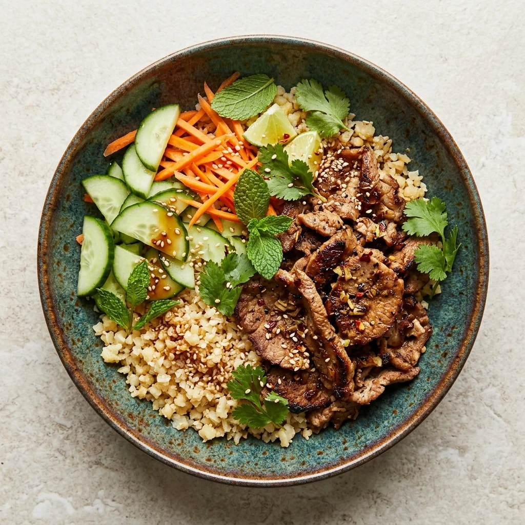 Whole30 Lemongrass Pork Bowls