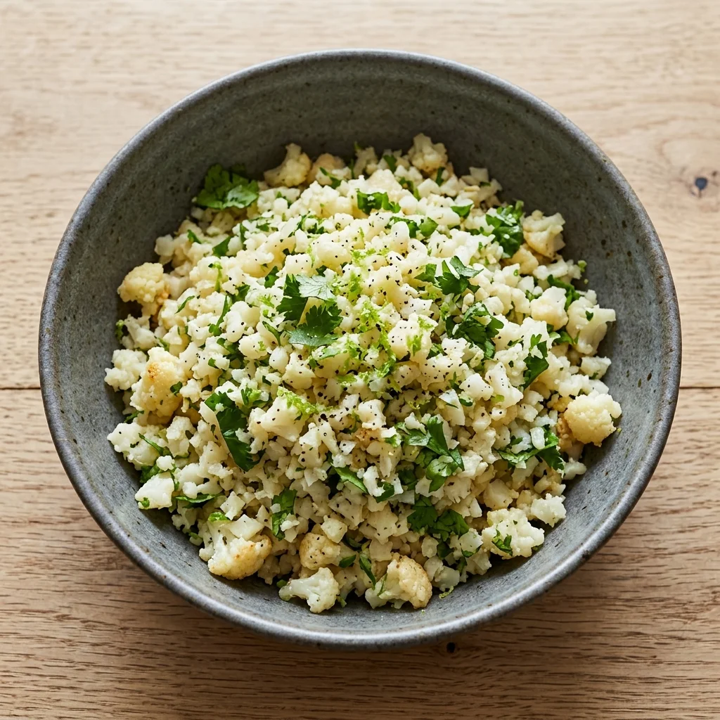 Whole30 Cilantro Lime Cauliflower Rice