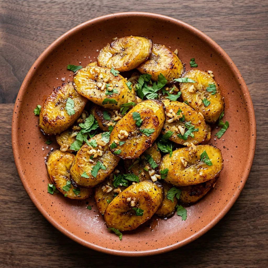 Whole30 Garlic-Herb Sautéed Plantains