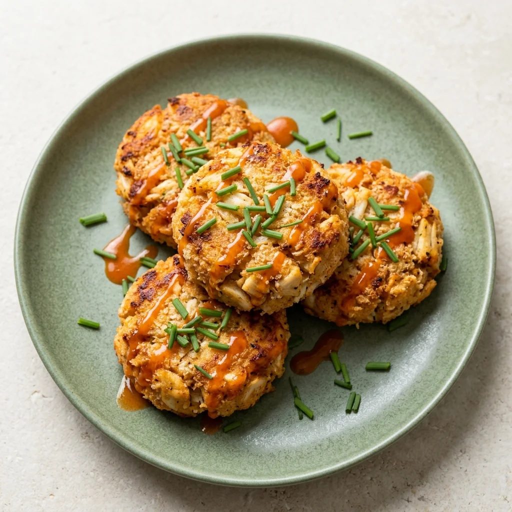 Easy Baked Buffalo Crab Cakes