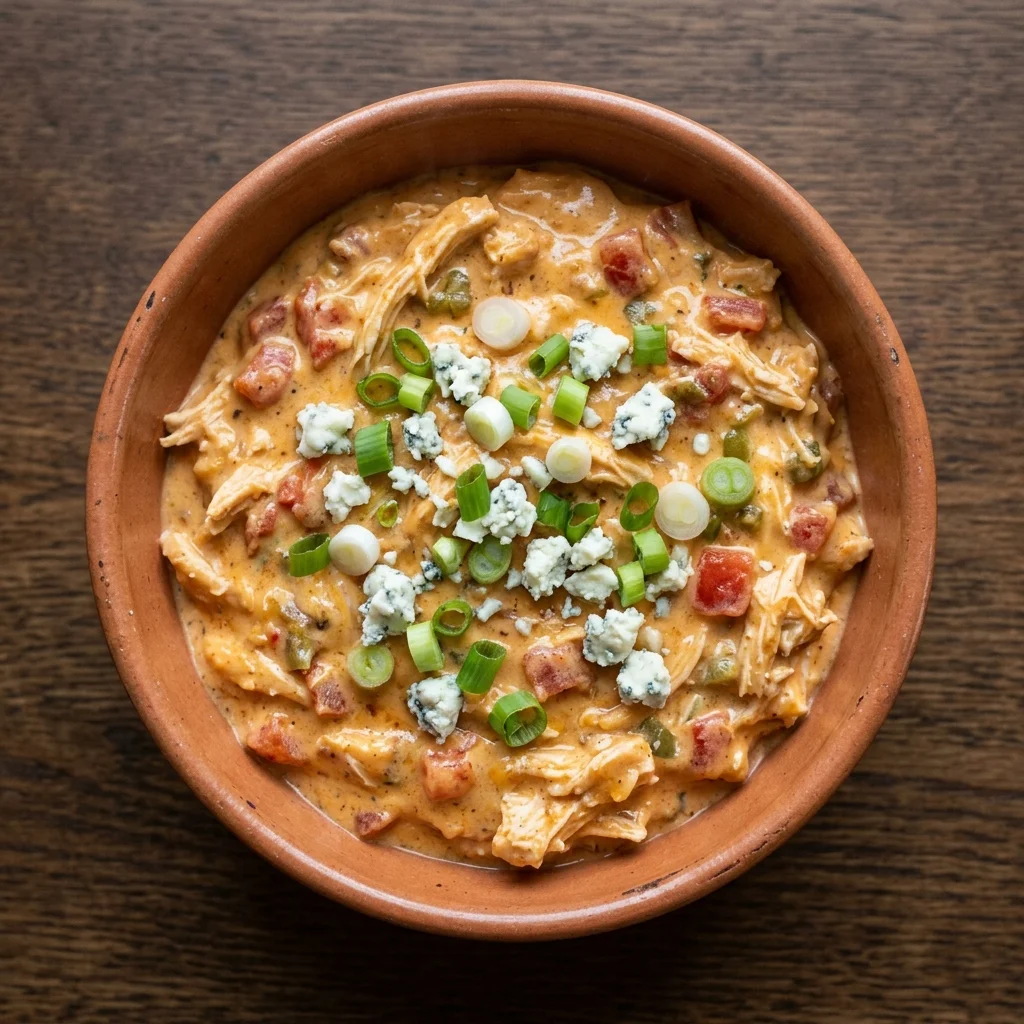 Party-Style Buffalo Queso Dip